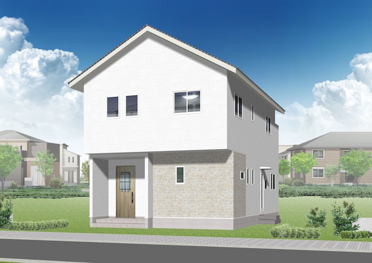 山口県岩国市川下町3丁目4新築一戸建て分譲住宅外観