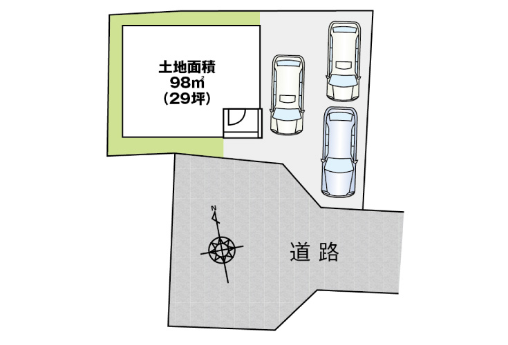 広島市安佐南区中筋4丁目5新築一戸建て分譲住宅区画図