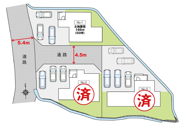 広島市安芸区瀬野5丁目6新築一戸建て分譲住宅区画図