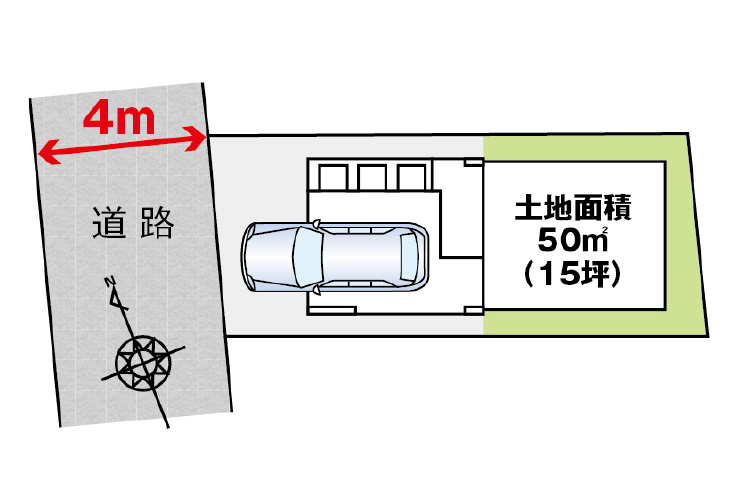 広島市中区吉島新町1丁目20新築一戸建て分譲住宅区画図