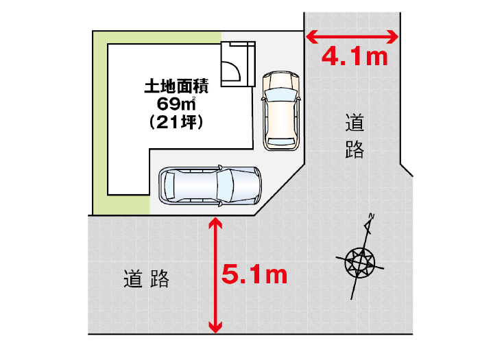 広島市東区戸坂山崎町5新築一戸建て分譲住宅区画図