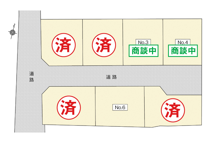 山口県岩国市岩国市室の木2丁目土地分譲住宅区画図