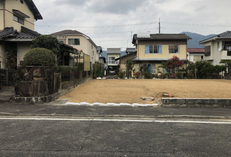 広島市安佐北区口田2丁目18土地分譲住宅現地