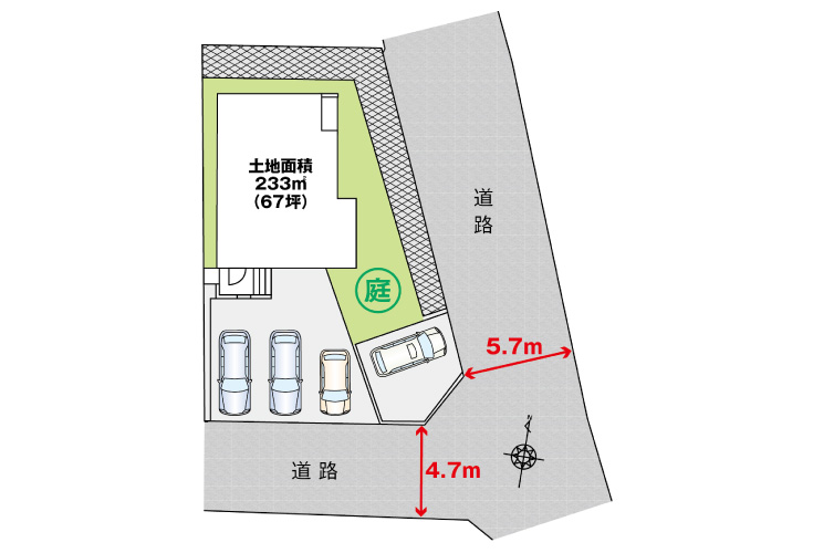 広島市東区馬木3丁目22新築一戸建て分譲住宅区画図