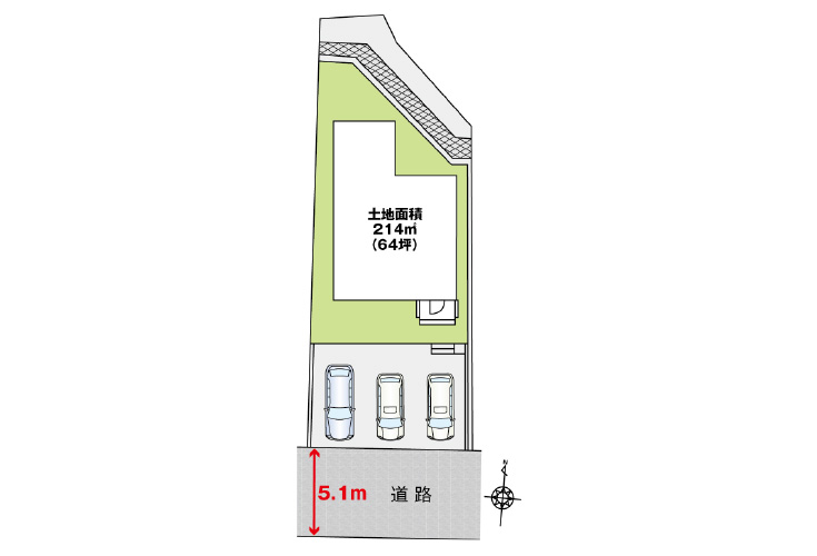 呉市焼山東1丁目18新築一戸建て分譲住宅区画図
