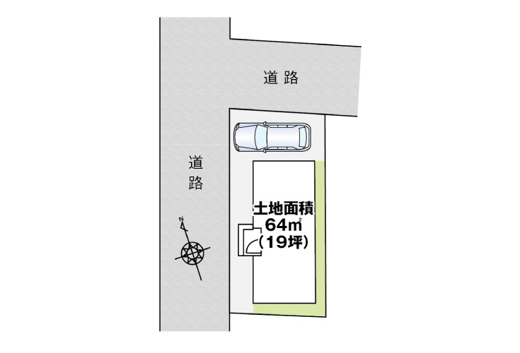 広島市中区吉島西1丁目27新築一戸建て分譲住宅区画図