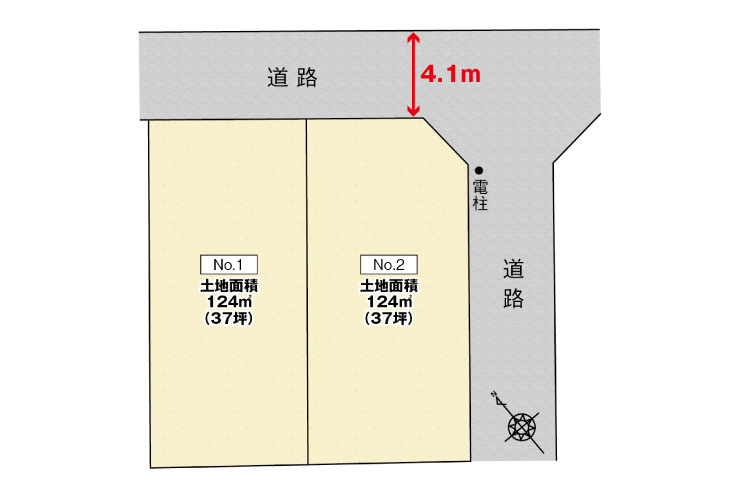 広島県呉市東片山町6土地分譲住宅区画図