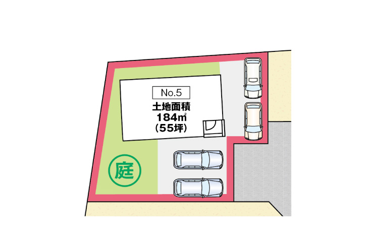 廿日市市沖塩屋2丁目13新築一戸建て分譲住宅区画図