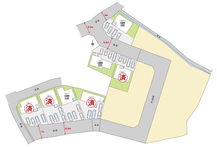 広島市安佐北区三入2丁目13新築一戸建て分譲住宅間取り図