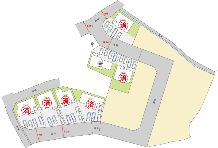 広島市安佐北区三入2丁目13新築一戸建て分譲住宅間取り図