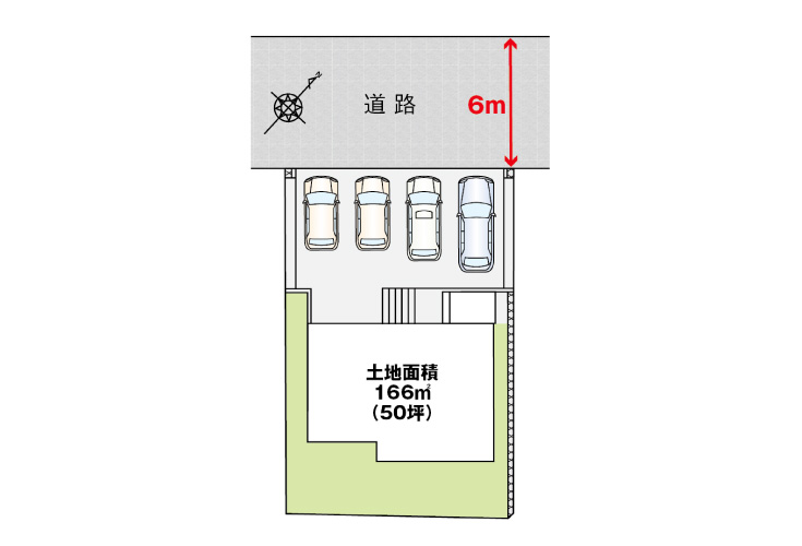 広島市安佐南区高取南3丁目17新築一戸建て分譲住宅区画図