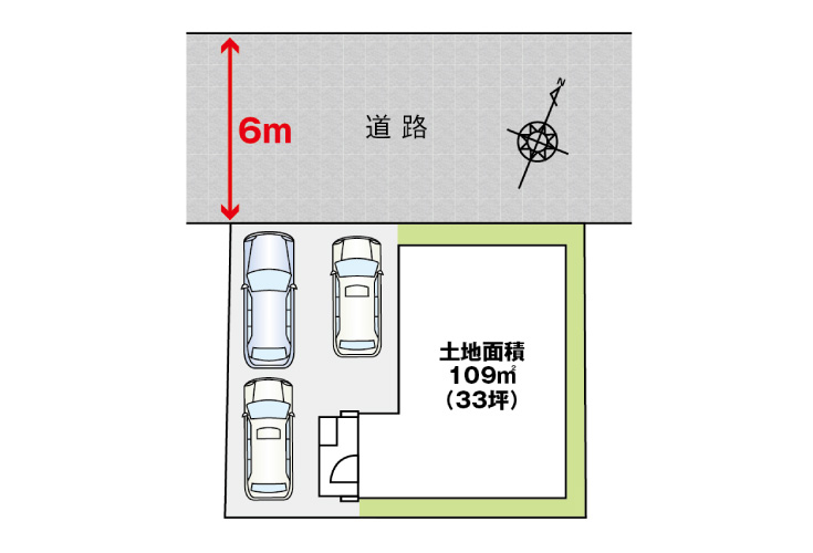広島市南区霞2丁目4新築一戸建て分譲住宅区画図