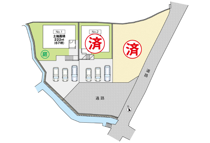 廿日市市林が原2丁目11新築戸建て分譲住宅区画図