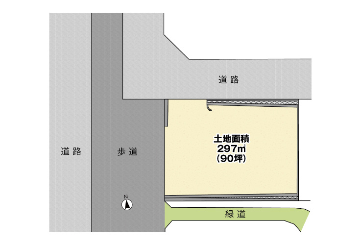 広島市安佐南区大塚西7丁目1土地分譲住宅区画図