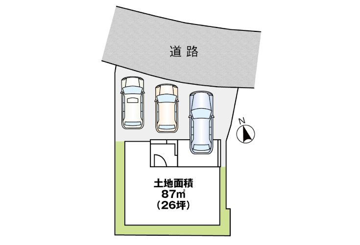 広島市西区高須3丁目5新築一戸建て分譲住宅区画図