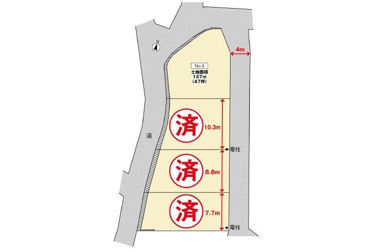 廿日市市佐方2丁目10土地分譲住宅区画図