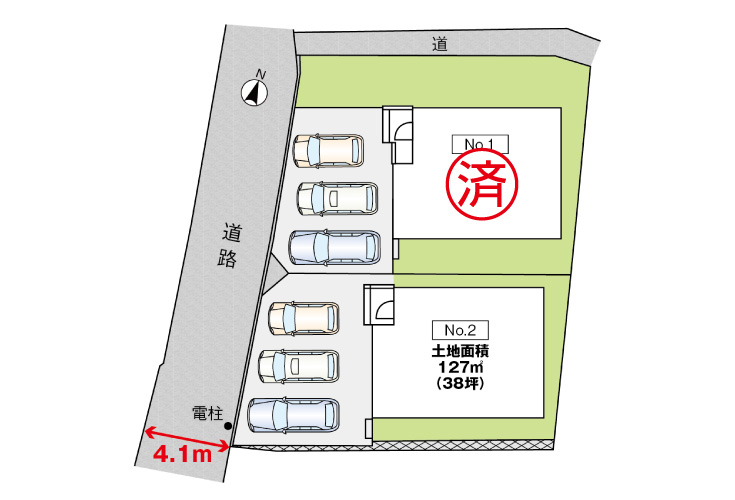広島市安佐南区八木3丁目21新築一戸建て分譲住宅区画図
