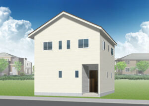 広島市西区己斐上2丁目29新築一戸建て分譲住宅外観パース