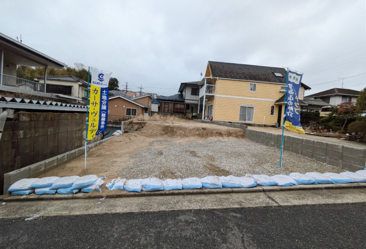 広島市安佐北区落合南1丁目24土地分譲住宅現地