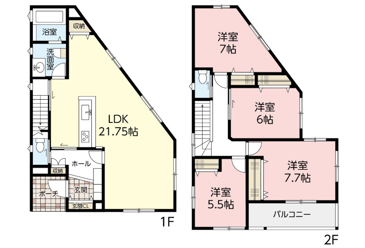 広島市東区牛田新町3丁目37新築一戸建て分譲住宅間取り図