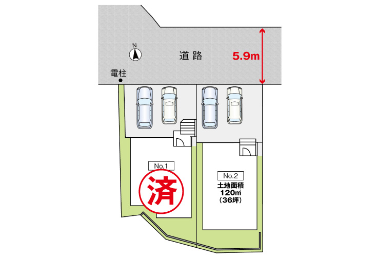 広島市東区温品3丁目31新築一戸建て分譲住宅区画図