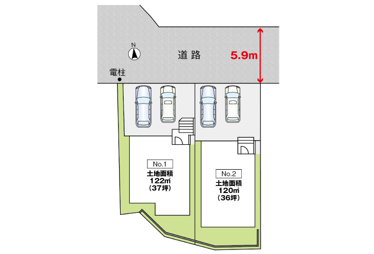 広島市東区温品3丁目31新築一戸建て分譲住宅区画図