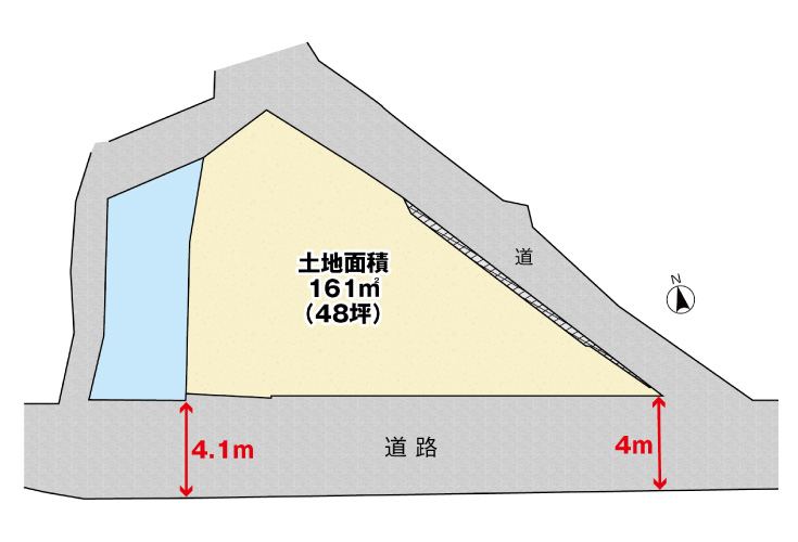 広島市安佐北区落合南2丁目11土地分譲住宅区画図