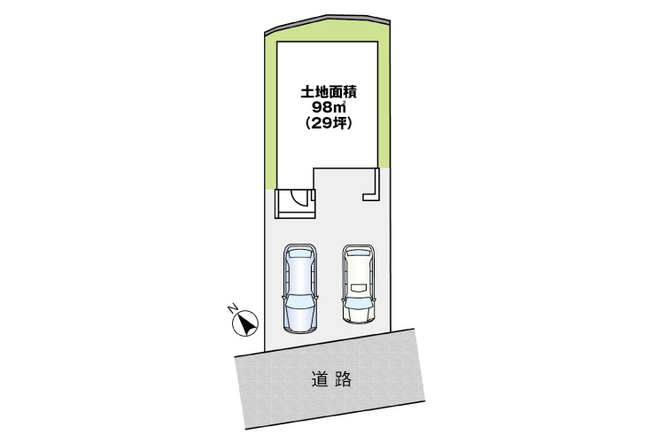 広島市安佐南区山本4丁目19新築一戸建て分譲住宅区画図