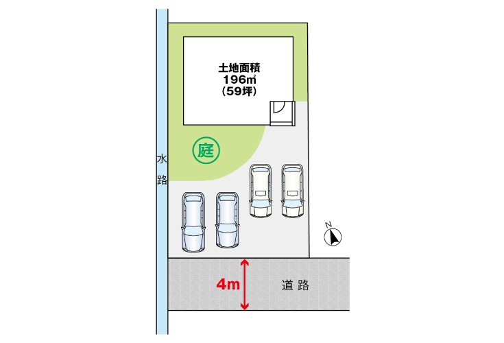 呉市広中新開2丁目12新築戸建て分譲住宅区画図