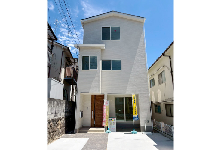 広島市安佐南区山本4丁目19新築一戸建て分譲住宅外観