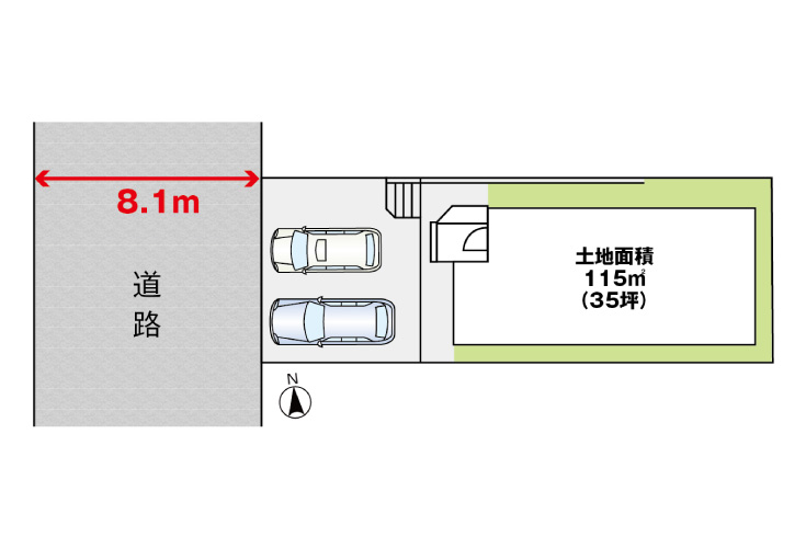 広島市西区己斐大迫3丁目37新築一戸建て分譲住宅区画図