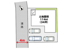 呉市広古新開5丁目2新築戸建て分譲住宅区画図