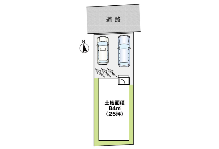 広島市南区宇品西1丁目7新築一戸建て分譲住宅区画図