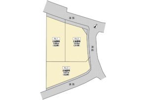 広島市安佐南区東野2丁目15土地分譲住宅区画図