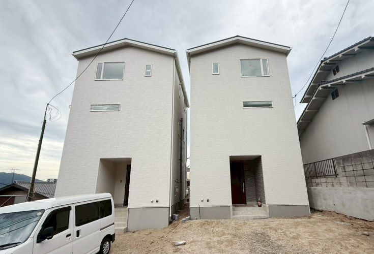 広島市安佐南区毘沙門台1丁目3新築一戸建て分譲住宅外観