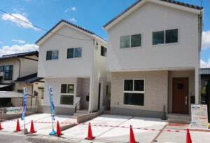 広島市安佐北区亀崎2丁目9新築一戸建て分譲住宅外観