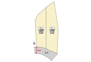 広島市安佐北区可部東4丁目6土地分譲区画図