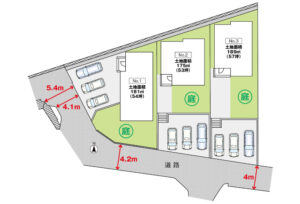 広島市東区馬木3丁目21新築一戸建て分譲住宅区画図