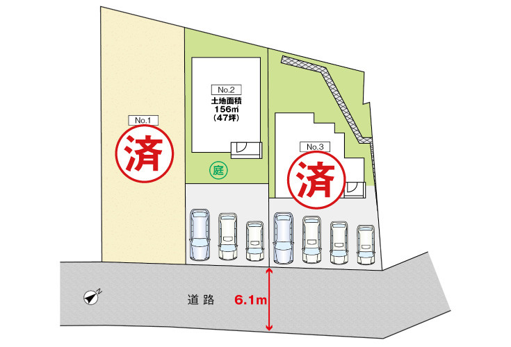広島市佐伯区観音台1丁目49新築一戸建て分譲住宅区画図