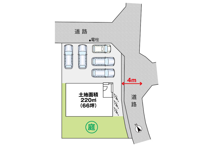 広島市安佐北区可部東2丁目9新築一戸建て住宅区画図