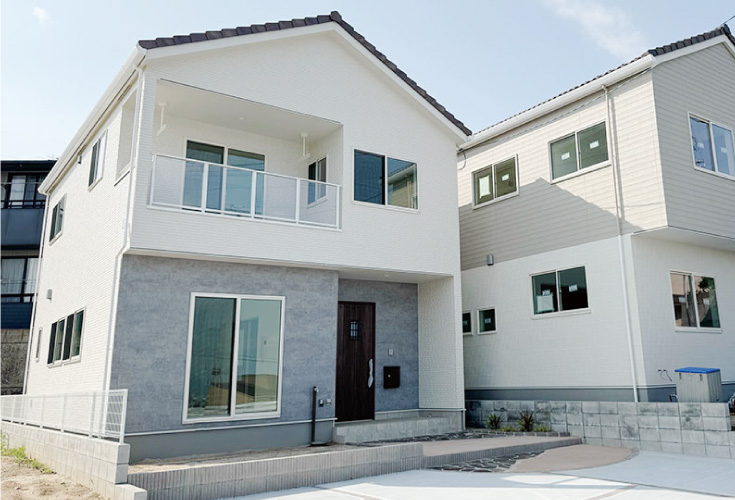 広島市佐伯区観音台1丁目49新築一戸建て分譲住宅外観