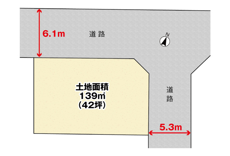 広島市南区霞2丁目4土地分譲住宅区画図