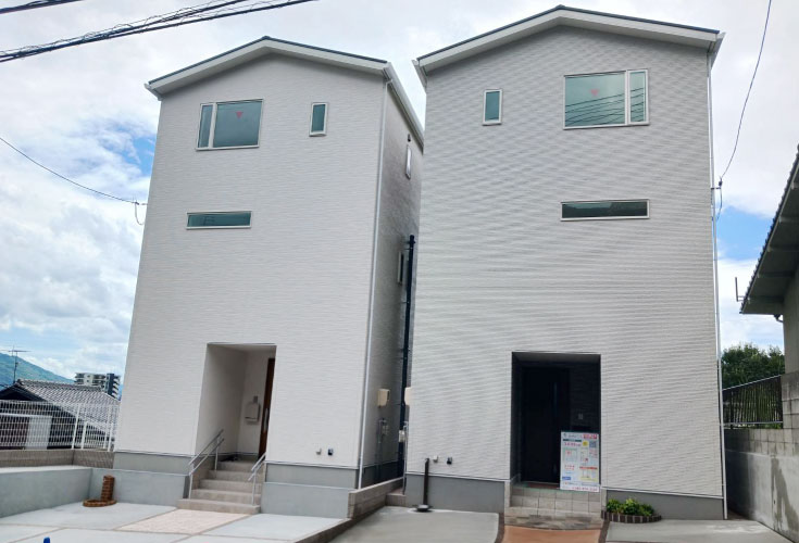 広島市安佐南区毘沙門台1丁目3新築一戸建て分譲住宅外観