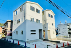 広島県安芸郡府中町柳ケ丘75新築一戸建て分譲住宅外観