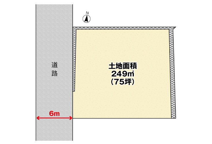 広島市安佐北区あさひが丘6丁目4土地分譲住宅区画図