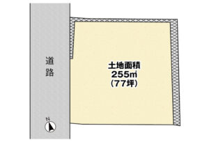 広島市安佐南区大塚西2丁目46土地分譲住宅区画図