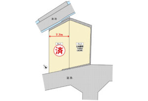 広島市安佐南区長楽寺3丁目3土地分譲住宅区画図