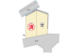 広島市安佐南区長楽寺3丁目3土地分譲住宅区画図