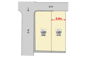 広島市安佐南区安東4丁目11土地分譲住宅区画図