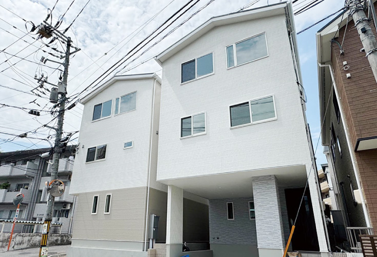 広島市西区古江西町18新築戸建て分譲住宅外観